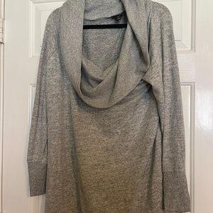 a.n.a Light Gray Cowl Neck Sweater